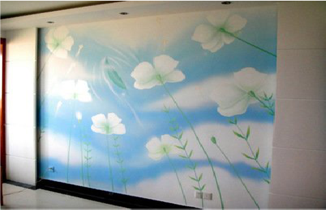 涟源画墙绘怎么画好白云的蓬松感？