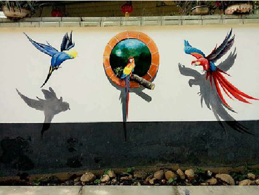 涟源视觉错位-3D墙绘设计