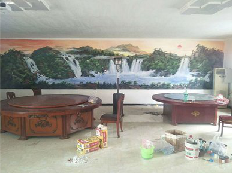 涟源墙绘-写实风景