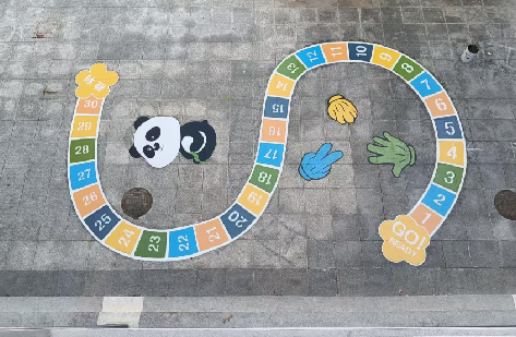 涟源地面游戏彩绘