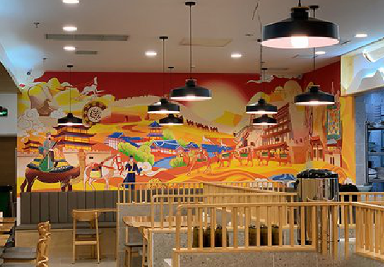 涟源商业空间彩绘介绍。