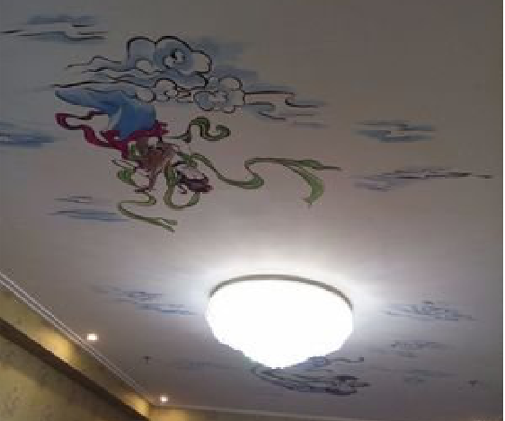 涟源如何快速绘制天花板上的手绘墙？