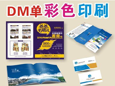涟源单页印刷，色彩搭配简单。